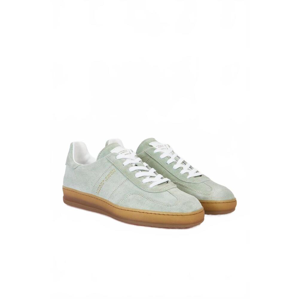 NEW LIVIANA CONTI women's suede calfskin every day sneaker in glass